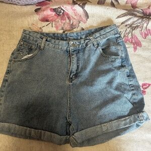 Light Wash Jean Shorts